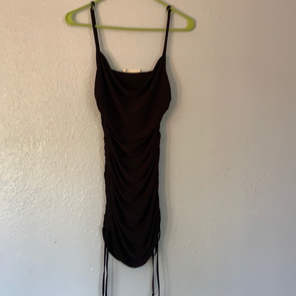 Black mini dress